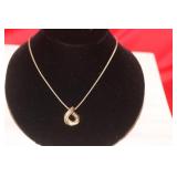 A Sterling Pendant and Necklace