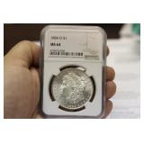 An NGC Graded 1884-O Morgan Silver Dollar