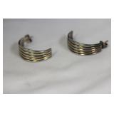 A Pair of Sterling Earrings