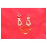 A Pair of Sterling Earrings