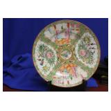 An Antique Chinese Rose Medallion Plate