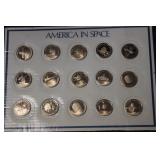 America in Space Bronze Proof Coins
