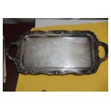 A Silverplated Ornate Tray