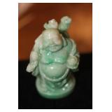 Small Chinese Jade or Jadeite Buddha