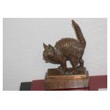 Antique Halloween Bronze Cat