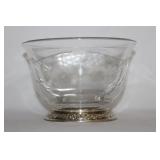 A Sterling Rim (Marked ) Bowl