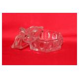 A Small Glass Jewelry Box