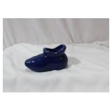 A Small Ceramic Blue Shoe/Clog