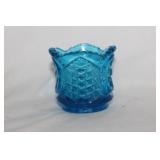A Blue Glass Toothpick Holder