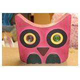 Wood Owl Wall Plaque