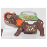A Vintage Japanese Moriage Elephant Planter