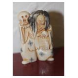 Antique Japanese Two Face Kabuki Dancer