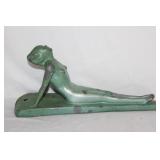 A Metal Art Deco Reclining Figurine