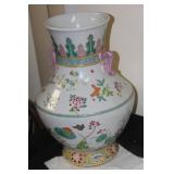 Signed Chinese Famille Rose Vase