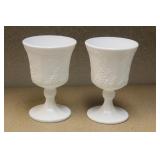 Pair of Milk Glass Cups