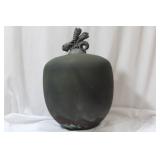 An Artist Signed Raku Vase