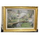 A Monet Style Print on Canvas