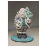 Vintage Cast Iron Santa Claus Door Stopper
