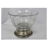 A Sterling Rim Heisey Bowl