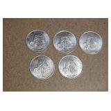 Lot of 5 Gasparilla Coins