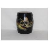 Asian Lacquer Drum Container