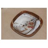 Signed Kutani Warrior Oval Plate?