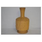 An Oriental Motif Pottery Bottle/Vase