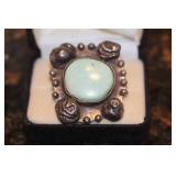Large Sterling and Turquoise Navajo Ring