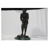 A Bronze Golfer Statue