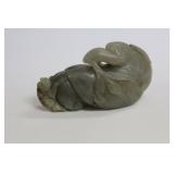 Chinese Carved Jade Swan