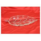 A Glass Leaf Dish