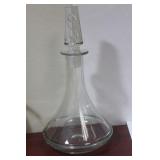 A Clear Glass Decanter