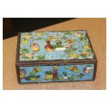 Antique Chinese Enamel on Brass Box