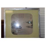 A Chinese Hand Painted Watercolour on Silk