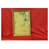 A Handpainted Chinese Bamboo Tray