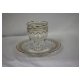 A Handpainted Cup on Tray