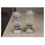 Weighted Sterling Base Salt and Pepper Shakers