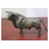 A Well Carved Brass Ox