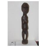 Carved Wood of a Pregnant Woman Figure