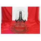 Set of 2 Vaseline Dinner Plates