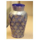 Pinched Overshot Artglass Vase