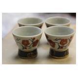 Set of 4 Japanese Saki Cups