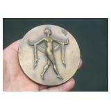 Art Deco Nude Bronze Plaque