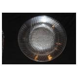 Set of 4 Lalique Crystal Dinner Plates