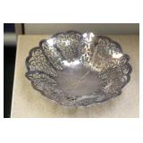 Reticulated Silverplate Thropy Bowl