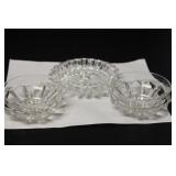 Lot of 3 Cut Glass Articles