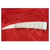 An Antique Cribbage Board Scrimshaw