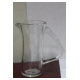 A Clear Glass Pitcher