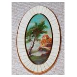 Miniature Oil Painting on Bone Frame