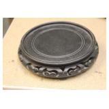 Vintage Chinese Carved Wooden Vase Stand